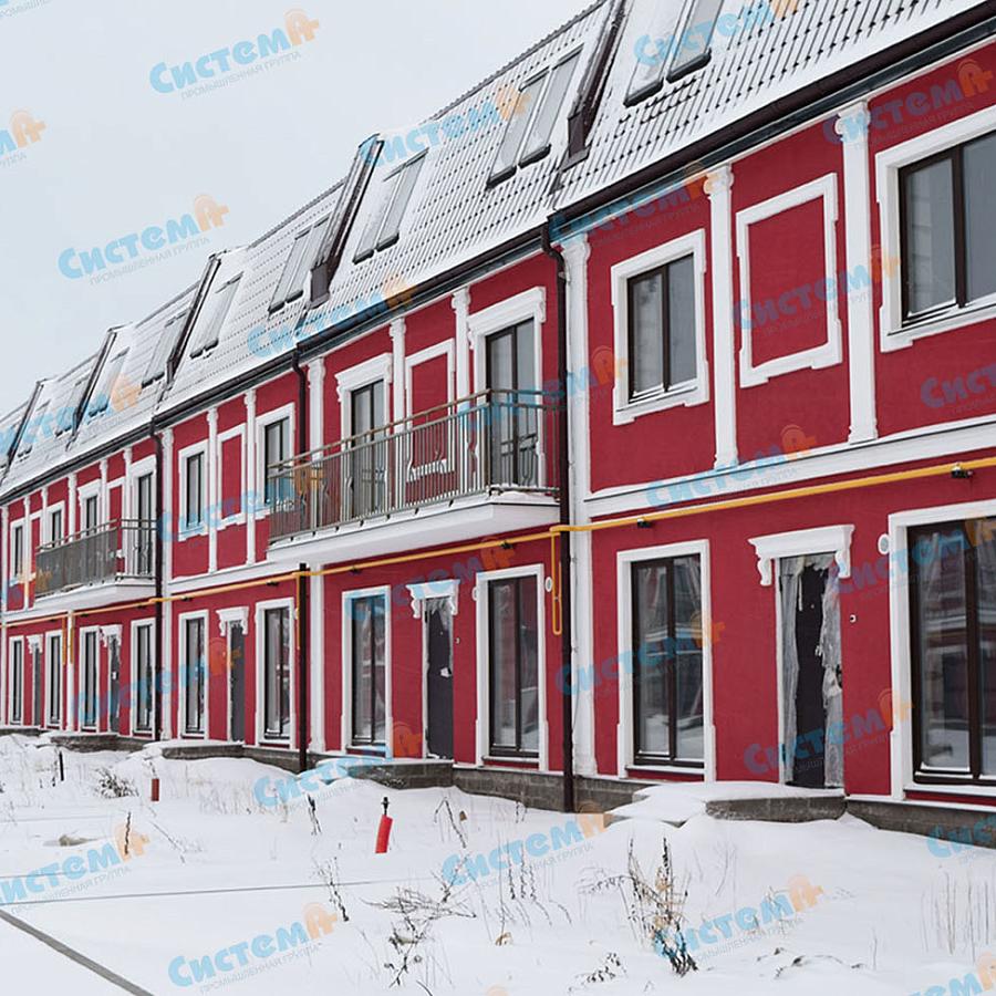 Обрамление фасада из элементов фасадного декора  Обрамление фасада из элементов фасадного декора